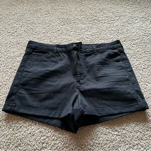 American eagle black jean shorts